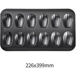 2 pcs moules  madeleines  12 cavits en acier au carbone revtement antiadhsif premium avec pinceau ...