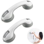 2 pcs poign�e ventouse baie vitr�e, barre de douche ventouse, barre de maintien douche, main courante ...