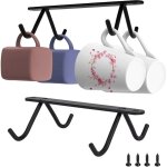 Fitags - 2 pcs porte tasse suspendu crochet tasse suspendu porte tasse � caf� sous placard armoire avec ...