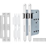 2 pcs satin nickel serrure de salle de bain 7250 serrure � encastrer en acier inoxydable trou europ�en ...