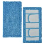 2 pcs serpill�res r�utilisables pour balai swiffer sweeper, recharges pour serpill�res lavables en microfibre ...