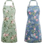 2 pcs tabliers de cuisine pour femmes, tabliers  fleurs pour la cuisine, la ptisserie et le jardinage, ...
