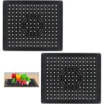 2 pcs tapis evier cuisine caoutchouc tpr tapis d'�vier 31, 4 x 26 cm protege evier cuisine protection ...