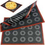 2 pcs tapis macarons silicone 40 x 30 cm super �pais tapis de cuisson silicone macaron r�utilisable tapis ...