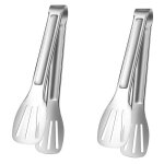 Fitags - 2 pcs tongs de cuisine, pince barbecue en acier inoxydable, pince de cuisson, cuisson en acier ... Fitags - 2 pcs tongs de cuisine, pince barbecue en acier inoxydable, pince de cuisson, cuisson en acier ...
