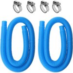 2 pcs tuyau piscine 32mm, longueur 150 cm, pour piscine hors sol accessoires tuyau de rechange, pompe ...