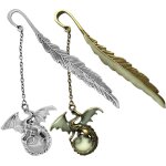 2 pcs marque - page vintage, marque page lumineux, marque - page vintage phosphorescent avec pendentif ...