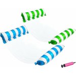 2 pices matelas gonflables pour piscine, 4 en 1 multi usage hamac gonflable piscine avec maille, hamac ...