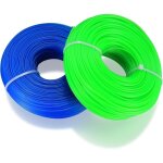 2 pi�ces, 200 m�tres au total, bobine de fil rond en nylon pour coupe - bordure d�broussailleuse diam�tre ...