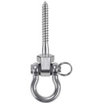 2 pi�ces 304 acier inoxydable crochet de plafond, suspension trainer kit de suspension pour chaise accrochante ...