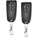 2 piece 433, 92 mhz telecommande porte garage, 2 boutons telecommande portail, compatible avec ecostar ...