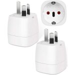 ?2 pi�ces? adaptateur prise australie, adaptateur voyage accessoires, fr 2 broches vers au 3 broches ...