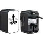 2 pi�ces adaptateur de prise voyage universelle, adaptateur international prise avec 1usb et 1 usb c ...