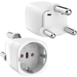 2 pi�ces adaptateur de voyage france / europe vers afrique du sud, adaptateur prise afrique du sud pour ...