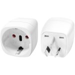 2 pi�ces adaptateur de voyage france vers australie / chine, adaptateur voyage pour australie chinoise ...