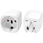 2 pi�ces adaptateur de voyage france vers australie / chine, adaptateur voyage pour australie chinoise ...