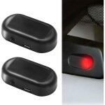 2 pi�ces alarme voiture anti vandalisme solaire, l'alarme solaire avec sir�ne voiture et lumi�re clignotante, ...