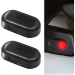 2 pi�ces alarme voiture anti vandalisme solaire, l'alarme solaire avec sir�ne voiture et lumi�re clignotante, ...