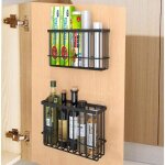2 pi�ces armoires de cuisine porte bo�te de rangement, adh�sive bo�te de rangement murale, armoire / ...