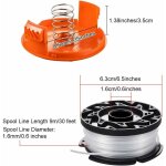 2 pièces bobine de rechange de tondeuse à gazon en nylon bobine de fil debroussailleuse avec 1 paquet ... 2 pièces bobine de rechange de tondeuse à gazon en nylon bobine de fil debroussailleuse avec 1 paquet ...