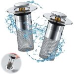 2 pi�ces bonde de lavabo pour vidage 34 - 40mm, bouchon de vidange am�lior� bouchon evier salle de bain ...