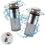 2 pices bonde de lavabo pour vidage 34 - 40mm, bouchon de vidange amlior bouchon evier salle de bain ...
