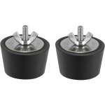 2 pi�ces bouchon piscine diam�tre 32?38mm bouchons d'hiver en caoutchouc avec boulons acier inoxydable ...
