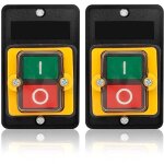 2 pi�ces bouton - poussoir ac220v / 380v 10a bouton - poussoir imperm�able bouton poussoir on / off utilis� ...