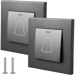 2 pi�ces bouton de sonnette, bouton - poussoir de sonnette de porte, bouton de sonnette ext�rieur de ...