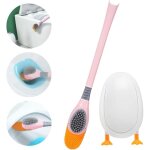 2 pi�ces brosse toilettes wc diving duck, brosse nettoyage avec support set, balayette wc avec bo�te ...