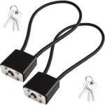 2 pi�ces cadenas en corde d'acier avec cl�s, cadenas cl�, cadena velo, cadenas casier avec 3 cl�s, cadena ...