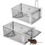 2 pi�ces cage attrape - rat r�utilisable - pi�ge pour souris, rongeurs et mulots - utilisation int�rieure ...