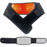2 pices ceinture lombaire auto - chauffante, ceinture thrapie magntique rglable, tourmaline magntique ...