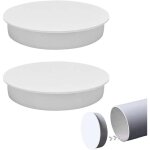 2 pi�ces couvercle de tuyau de ventilation 100 mm, bouchon de manchon pvc pour tuyaux de drainage, capuchon ...
