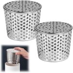 2 pi�ces crapaudine de goutti�re acier inoxydable argent� protege gouttiere 110 - 90 mm adapt�es aux ...