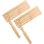 2 pi�ces cr�ateur de bruit � cliquet en bois enfants cliquet en bois jouets crecelle ratchet en bois ...