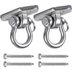 2 pi�ces crochet de plafond, acier inoxydable 304 fixations murales crochet de sac de boxe pour plafond ...