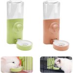 2 pices distributeur eau petits animaux, 600ml automatique biberon lapin, suspendue anti - goutte abreuvoir ...