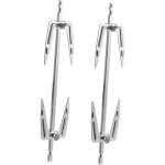 2 pices ensemble de fourchettes  griller accessoires de friteuse  fourchettes de gril en acier inoxydable ...