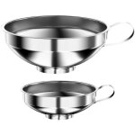2 pi�ces entonnoirs � large ouverture entonnoir � confiture entonnoirs � confitures en acier inoxydable ...