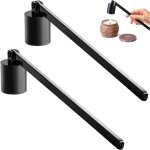 2 pi�ces eteignoir bougie, extincteur � bougie en acier inoxydable, extincteur � bougie � long manche, ...