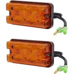 2 pi�ces feu clignotant avant � led pour chariot �l�vateur feu de gabarit de remorque ambre 12v - 80v ...
