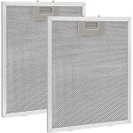 2 pi�ces filtre � graisse m�tallique pour hotte aspirante 320x260mm, filtre en maille accessoire hotte ...