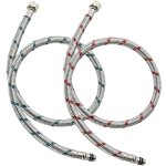 [jamais utilis�]2 pi�ces flexible robinet cuisine g3 / 8 x m10 x 60cm tuyau de raccordement de robinet ...