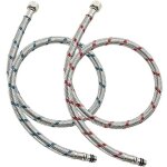 2 pi�ces flexible robinet cuisine g3 / 8 x m10 x 60cm tuyau de raccordement de robinet flexible pour ...