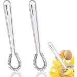 2 pices fouet cuisine acier inoxydable, mini fouet cuisine, fouet  spirale, mlangeur de sauce  main, ...