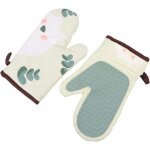 2 pi�ces four gants pot titulaire pad microwove silicone r�sistant � la chaleur de cuisson mitaines pour ...