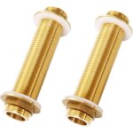 2 pi�ces g3 / 4 raccord cloison en laiton, 12 cm m�le tube filet� raccord tuyau, pour les robinets, les ...