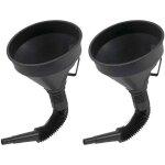 2 pi�ces grands entonnoir essence entonnoir huile moteur en plastique flexible entonnoir filtre avec ...