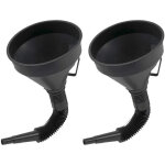 2 pi�ces grands entonnoir essence entonnoir huile moteur en plastique flexible entonnoir filtre avec ...